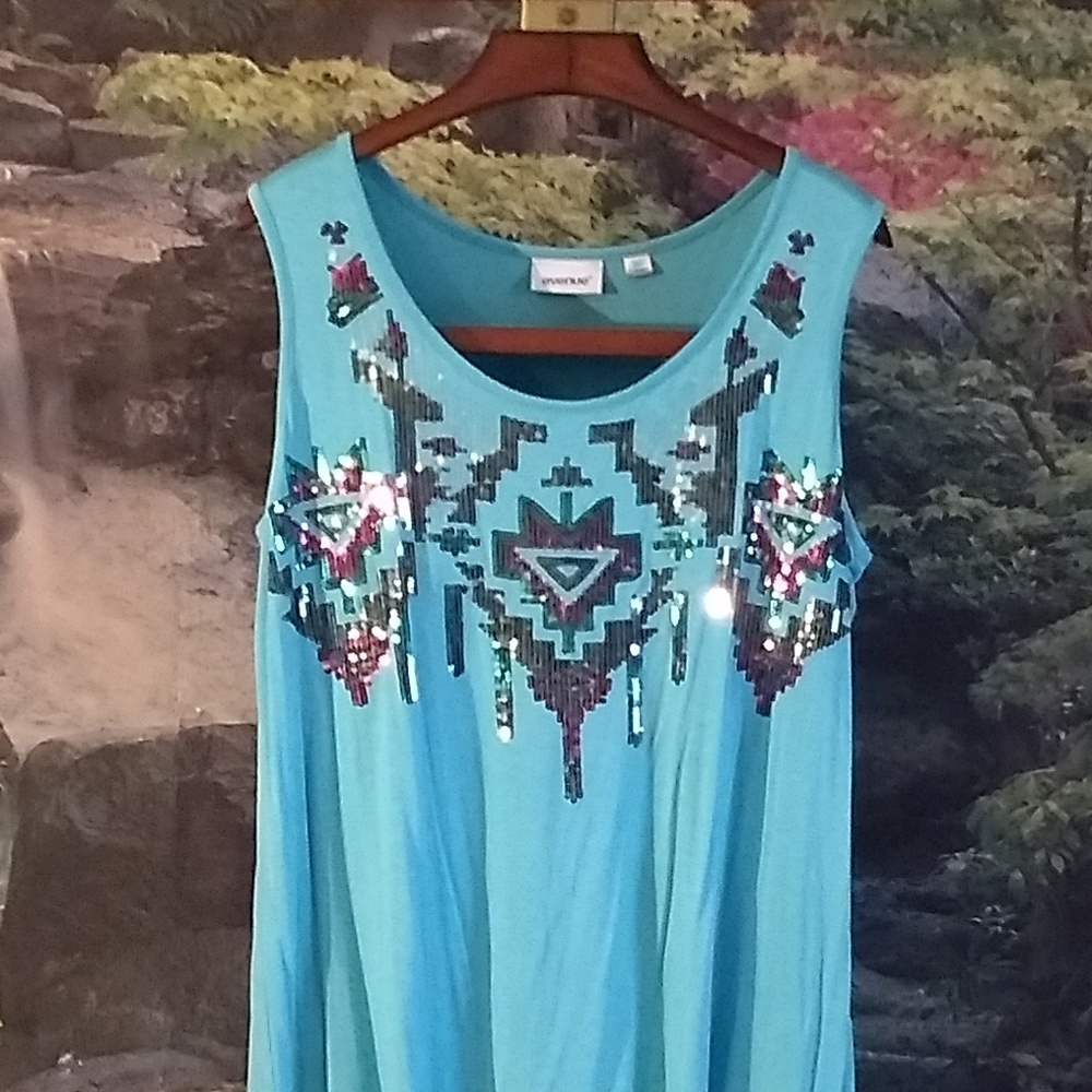 Avenue 18/20 Turquoise Tank Top